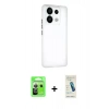 MARSİLYAN™- Redmi Note 13 Pro 5G Kılıf Atlas Minimal Prime - Şeffaf Pasifik Cam Ekran Koruyucu + Raze Metal Kamera Lens - GS