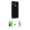 MARSİLYAN™- Redmi Note 13 Pro 5G Kılıf Atlas Minimal Prime - Şeffaf Pasifik Cam Ekran Koruyucu + Raze Metal Kamera Lens - SH
