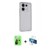 MARSİLYAN™- Redmi Note 13 Pro 5G Kılıf Atlas Minimal Prime - Siyah 3D Antistatik Cam Ekran Koruyucu + Raze Metal Kamera Lens - SH