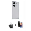 MARSİLYAN™- Redmi Note 13 Pro 5G Kılıf Atlas Minimal Prime - Siyah 3D Antistatik Mat Seramik Nano Ekran Koruyucu + Kamera Lens Koruma Cam - SF