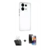 MARSİLYAN™- Redmi Note 13 Pro 5G Kılıf Atlas Minimal Prime - Siyah 3D Antistatik Mat Seramik Nano Ekran Koruyucu + Kamera Lens Koruma Cam - SF