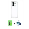 MARSİLYAN™- Redmi Note 13 Pro 5G Kılıf Atlas Minimal Prime - Siyah 3D Antistatik Seramik Nano Ekran Koruyucu + Raze Metal Kamera Lens - SH