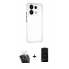 MARSİLYAN™- Redmi Note 13 Pro 5G Kılıf Atlas Minimal Prime - Siyah 6D Antistatik Mat Seramik Hayalet Nano Ekran Koruyucu + Kamera Lens Koruma Cam - SF