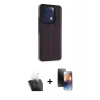 MARSİLYAN™- Redmi Note 13 Pro 5G Kılıf Çekirdek Klasik - Siyah 3D Antistatik Mat Seramik Nano Ekran Koruyucu + Kamera Lens Koruma Cam - SF