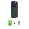 MARSİLYAN™- Redmi Note 13 Pro 5G Kılıf Çekirdek Klasik - Siyah Joko Magic 5D Cam + Raze Metal Kamera Lens - GS