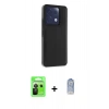 MARSİLYAN™- Redmi Note 13 Pro 5G Kılıf Çekirdek Klasik - Siyah Joko Magic 5D Cam + Raze Metal Kamera Lens - SH