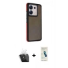 MARSİLYAN™- Redmi Note 13 Pro 5G Kılıf Eksen Işık - Şeffaf Pasifik Cam Ekran Koruyucu + Kamera Lens Koruma Cam - SF