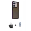 MARSİLYAN™- Redmi Note 13 Pro 5G Kılıf Eksen Işık - Siyah Joko Magic 5D Cam + Kamera Lens Koruma Cam - SF