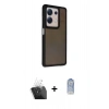 MARSİLYAN™- Redmi Note 13 Pro 5G Kılıf Eksen Işık - Siyah Joko Magic 5D Cam + Kamera Lens Koruma Cam - SF