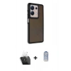 MARSİLYAN™- Redmi Note 13 Pro 5G Kılıf Eksen Işık - Siyah Joko Magic 5D Cam + Kamera Lens Koruma Cam - SF