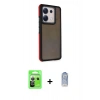 MARSİLYAN™- Redmi Note 13 Pro 5G Kılıf Eksen Işık - Siyah Joko Magic 5D Cam + Raze Metal Kamera Lens - GS