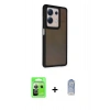 MARSİLYAN™- Redmi Note 13 Pro 5G Kılıf Eksen Işık - Siyah Joko Magic 5D Cam + Raze Metal Kamera Lens - GS
