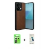 MARSİLYAN™- Redmi Note 13 Pro 5G Kılıf Kıvılcım Işık Serisi - Şeffaf Pasifik Cam Ekran Koruyucu + Raze Metal Kamera Lens - GS