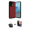 MARSİLYAN™- Redmi Note 13 Pro 5G Kılıf Kıvılcım Işık Serisi - Siyah 3D Antistatik Mat Seramik Nano Ekran Koruyucu + Şeffaf Kamera Lens Koruma Cam