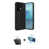 MARSİLYAN™- Redmi Note 13 Pro 5G Kılıf Kıvılcım Işık Serisi - Siyah 3D Antistatik Seramik Nano Ekran Koruyucu + Kamera Lens Koruma Cam - SF