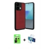 MARSİLYAN™- Redmi Note 13 Pro 5G Kılıf Kıvılcım Işık Serisi - Siyah 3D Antistatik Seramik Nano Ekran Koruyucu + Raze Metal Kamera Lens - SH