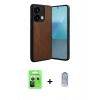 MARSİLYAN™- Redmi Note 13 Pro 5G Kılıf Kıvılcım Işık Serisi - Siyah Joko Magic 5D Cam + Raze Metal Kamera Lens - GS