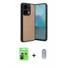 MARSİLYAN™- Redmi Note 13 Pro 5G Kılıf Kıvılcım Işık Serisi - Siyah Joko Magic 5D Cam + Raze Metal Kamera Lens - GS