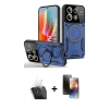 MARSİLYAN™- Redmi Note 13 Pro 5G Kılıf Kıvılcım Modern Serisi - Siyah 3D Antistatik Mat Seramik Nano Ekran Koruyucu + Kamera Lens Koruma Cam - SF