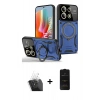 MARSİLYAN™- Redmi Note 13 Pro 5G Kılıf Kıvılcım Modern Serisi - Siyah 6D Antistatik Mat Seramik Hayalet Nano Ekran Koruyucu + Şeffaf Kamera Lens Koruma Cam
