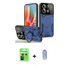 MARSİLYAN™- Redmi Note 13 Pro 5G Kılıf Kıvılcım Modern Serisi - Siyah Joko Magic 5D Cam + Raze Metal Kamera Lens - GS