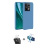 MARSİLYAN™- Redmi Note 13 Pro 5G Kılıf Kozmos Yansıma Özel Seri - Siyah 3D Antistatik Cam Ekran Koruyucu + Kamera Lens Koruma Cam - SF