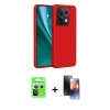 MARSİLYAN™- Redmi Note 13 Pro 5G Kılıf Kozmos Yansıma Özel Seri - Siyah 3D Antistatik Mat Seramik Nano Ekran Koruyucu + Raze Metal Kamera Lens - GS