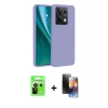 MARSİLYAN™- Redmi Note 13 Pro 5G Kılıf Kozmos Yansıma Özel Seri - Siyah 3D Antistatik Mat Seramik Nano Ekran Koruyucu + Raze Metal Kamera Lens - SH
