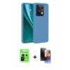 MARSİLYAN™- Redmi Note 13 Pro 5G Kılıf Kozmos Yansıma Özel Seri - Siyah 3D Antistatik Mat Seramik Nano Ekran Koruyucu + Raze Metal Kamera Lens - SH