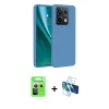 MARSİLYAN™- Redmi Note 13 Pro 5G Kılıf Kozmos Yansıma Özel Seri - Siyah 3D Antistatik Seramik Nano Ekran Koruyucu + Raze Metal Kamera Lens - GS