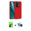 MARSİLYAN™- Redmi Note 13 Pro 5G Kılıf Kozmos Yansıma Özel Seri - Siyah 3D Antistatik Seramik Nano Ekran Koruyucu + Raze Metal Kamera Lens - SH