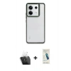 MARSİLYAN™- Redmi Note 13 Pro 5G Kılıf Nova Işık Serisi - Şeffaf Pasifik Cam Ekran Koruyucu + Kamera Lens Koruma Cam - SF