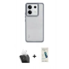 MARSİLYAN™- Redmi Note 13 Pro 5G Kılıf Nova Işık Serisi - Şeffaf Pasifik Cam Ekran Koruyucu + Kamera Lens Koruma Cam - SF