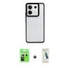 MARSİLYAN™- Redmi Note 13 Pro 5G Kılıf Nova Işık Serisi - Şeffaf Pasifik Cam Ekran Koruyucu + Raze Metal Kamera Lens - GS