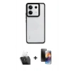 MARSİLYAN™- Redmi Note 13 Pro 5G Kılıf Nova Işık Serisi - Siyah 3D Antistatik Mat Seramik Nano Ekran Koruyucu + Kamera Lens Koruma Cam - SF