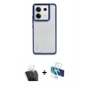 MARSİLYAN™- Redmi Note 13 Pro 5G Kılıf Nova Işık Serisi - Siyah 3D Antistatik Seramik Nano Ekran Koruyucu + Kamera Lens Koruma Cam - SF