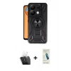 MARSİLYAN™- Redmi Note 13 Pro 5G Kılıf Nova Yansıma Prime - Şeffaf Pasifik Cam Ekran Koruyucu + Kamera Lens Koruma Cam - SF