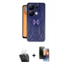 MARSİLYAN™- Redmi Note 13 Pro 5G Kılıf Nova Yansıma Prime - Siyah 3D Antistatik Mat Seramik Nano Ekran Koruyucu + Kamera Lens Koruma Cam - SF