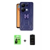 MARSİLYAN™- Redmi Note 13 Pro 5G Kılıf Nova Yansıma Prime - Siyah 6D Antistatik Mat Seramik Hayalet Nano Ekran Koruyucu + Raze Metal Kamera Lens - SH