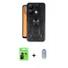 MARSİLYAN™- Redmi Note 13 Pro 5G Kılıf Nova Yansıma Prime - Siyah Joko Magic 5D Cam + Raze Metal Kamera Lens - SH