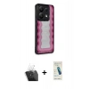 MARSİLYAN™- Redmi Note 13 Pro 5G Kılıf Odak Klasik Serisi - Şeffaf Pasifik Cam Ekran Koruyucu + Kamera Lens Koruma Cam - SF