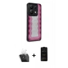 MARSİLYAN™- Redmi Note 13 Pro 5G Kılıf Odak Klasik Serisi - Siyah 6D Antistatik Mat Seramik Hayalet Nano Ekran Koruyucu + Kamera Lens Koruma Cam - SF