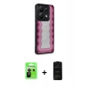 MARSİLYAN™- Redmi Note 13 Pro 5G Kılıf Odak Klasik Serisi - Siyah 6D Antistatik Mat Seramik Hayalet Nano Ekran Koruyucu + Raze Metal Kamera Lens - SH