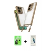 MARSİLYAN™- Redmi Note 13 Pro 5G Kılıf Ufuk Klasik - Şeffaf Pasifik Cam Ekran Koruyucu + Raze Metal Kamera Lens - GS