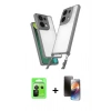 MARSİLYAN™- Redmi Note 13 Pro 5G Kılıf Ufuk Klasik - Siyah 3D Antistatik Mat Seramik Nano Ekran Koruyucu + Raze Metal Kamera Lens - SH