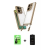MARSİLYAN™- Redmi Note 13 Pro 5G Kılıf Ufuk Klasik - Siyah 6D Antistatik Mat Seramik Hayalet Nano Ekran Koruyucu + Raze Metal Kamera Lens - SH