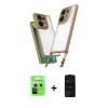 MARSİLYAN™- Redmi Note 13 Pro 5G Kılıf Ufuk Klasik - Siyah 6D Antistatik Mat Seramik Hayalet Nano Ekran Koruyucu + Raze Metal Kamera Lens - GS