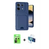 MARSİLYAN™- Redmi Note 13 Pro 5G Kılıf Vadi Çizgi Prime - Siyah 3D Antistatik Cam Ekran Koruyucu + Raze Metal Kamera Lens - GS