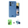 MARSİLYAN™- Redmi Note 13 Pro 5G Kılıf Vadi Çizgi Prime - Siyah 3D Antistatik Cam Ekran Koruyucu + Raze Metal Kamera Lens - GS