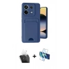 MARSİLYAN™- Redmi Note 13 Pro 5G Kılıf Vadi Çizgi Prime - Siyah 3D Antistatik Cam Ekran Koruyucu + Kamera Lens Koruma Cam - SF